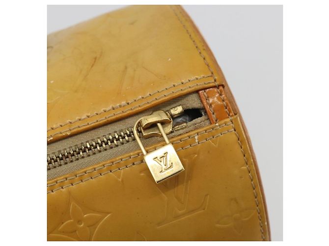 LOUIS VUITTON Borsa a Mano Monogram Vernis Bedford Beige M91006 LV Auth YKZ1306 - vista 14