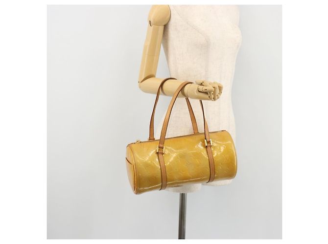 LOUIS VUITTON Borsa a Mano Monogram Vernis Bedford Beige M91006 LV Auth YKZ1306 - vista 20