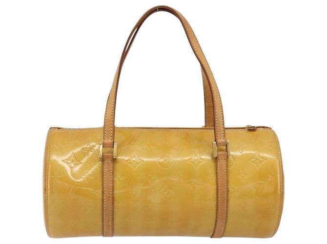 LOUIS VUITTON Borsa a Mano Monogram Vernis Bedford Beige M91006 LV Auth YKZ1306 - vista 3