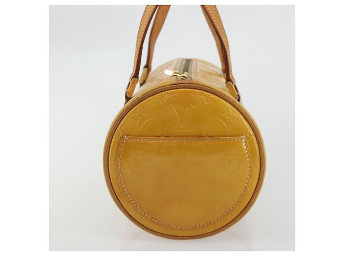 LOUIS VUITTON Borsa a Mano Monogram Vernis Bedford Beige M91006 LV Auth YKZ1306 - vista 4