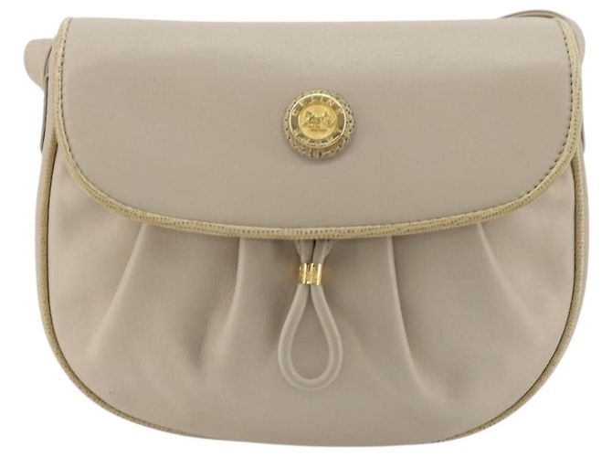 Céline Borsa a Spalla CELINE in Pelle Beige Oro Auth 175145A D'oro - vista 2