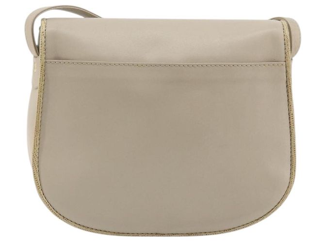 Céline Borsa a Spalla CELINE in Pelle Beige Oro Auth 175145A D'oro - vista 3