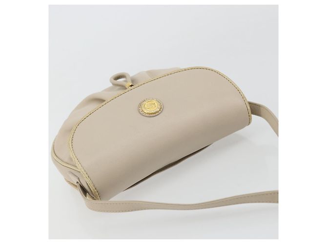 Céline Borsa a Spalla CELINE in Pelle Beige Oro Auth 175145A D'oro - vista 6