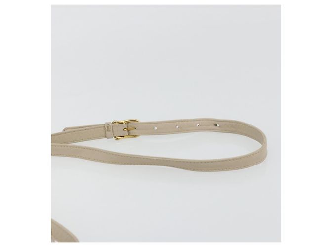 Céline Borsa a Spalla CELINE in Pelle Beige Oro Auth 175145A D'oro - vista 8