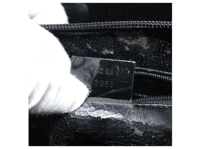 Gucci Tote Bag aus schwarzem Lackleder Auth 175158 - Ansicht 21