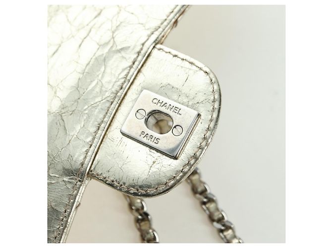 CHANEL Borsa a Spalla Matelassé in Pelle con Catena Dorata CC Auth YKZ1557SAM D'oro - vista 16
