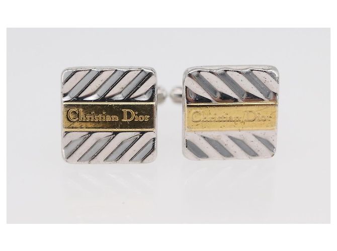 Bracciali in metallo Christian Dior Givenchy 2 Set Argento Oro Auth ka3904 - vista 12