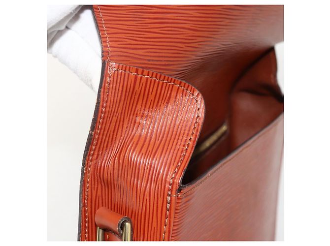 LOUIS VUITTON Borsa a Spalla Epi Saint Cloud GM Marrone M52193 LV Auth 175646 - vista 16