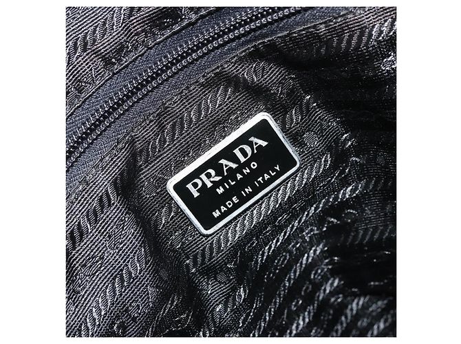 Borsa a Spalla PRADA Nylon Rosa Argento Auth 176628 - vista 19