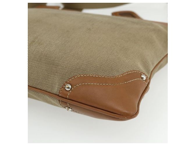 PRADA Schultertasche aus Canvas Beige Silber Authentisch ka3997 - Ansicht 12