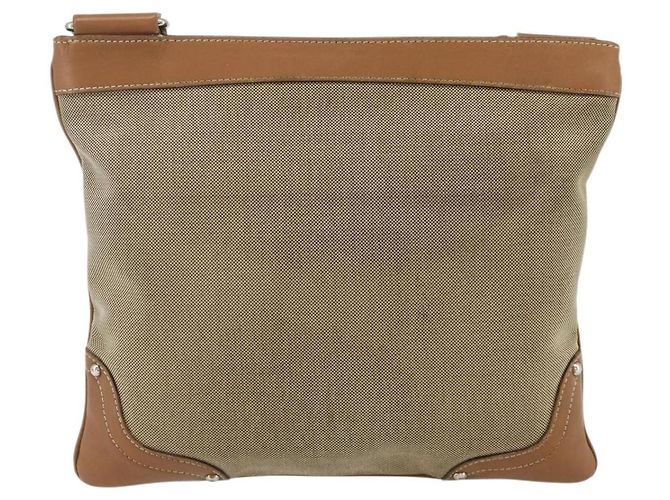 PRADA Schultertasche aus Canvas Beige Silber Authentisch ka3997 - Ansicht 3