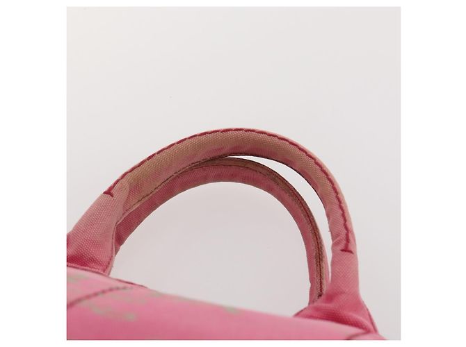 PRADA Borsa Canapa in Tela 2 Set Rosa Beige Auth 174968 - vista 14