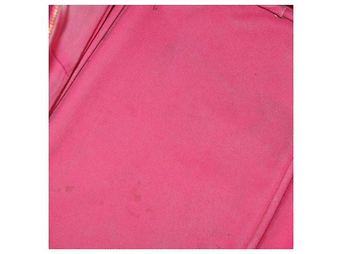 PRADA Borsa Canapa in Tela 2 Set Rosa Beige Auth 174968 - vista 17