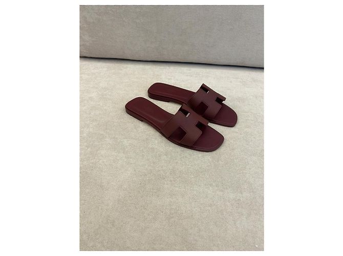 Oran Hermès Sandalen Rot - Ansicht 2