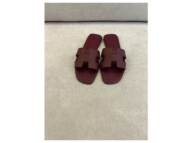 Oran Hermès Sandalen Rot - Ansicht 3