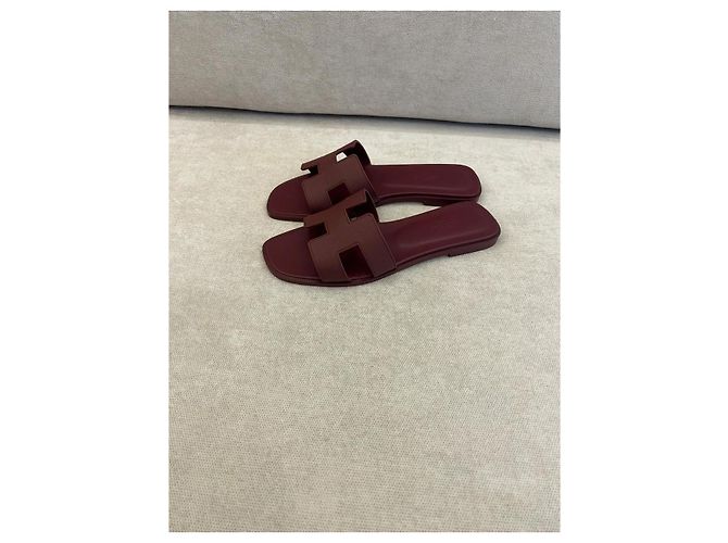 Oran Hermès Sandalen Rot - Ansicht 5