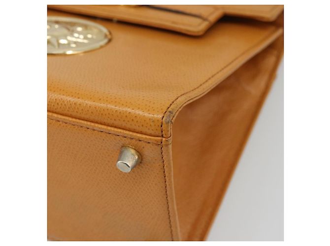 Borsa a Spalla Gianni Versace in Pelle 2 in 1 Marrone Oro Auth BA12090A D'oro - vista 12