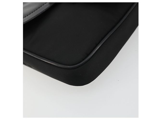 Borsa a Spalla con Catena PRADA in Nylon Marrone Argento Autentica 175639A - vista 11