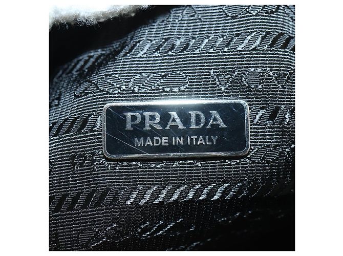 Pochette PRADA Pile Giallo Argento Auth YKZ1313M - vista 17