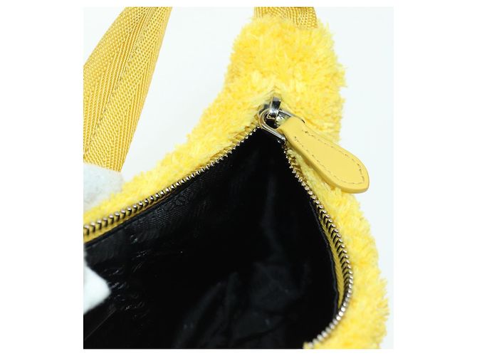 Pochette PRADA Pile Giallo Argento Auth YKZ1313M - vista 19