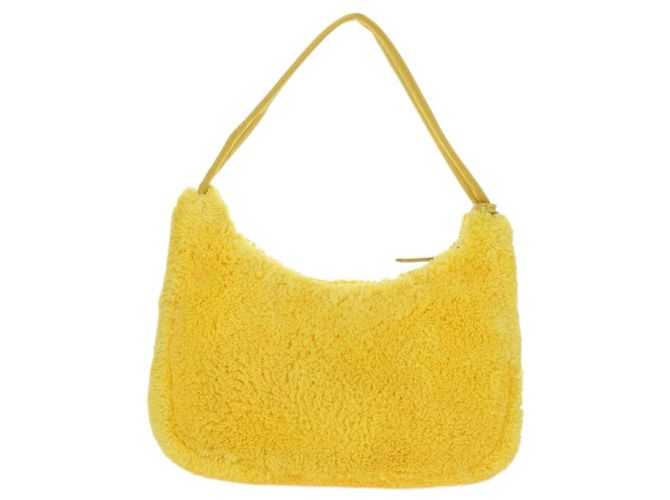 Pochette PRADA Pile Giallo Argento Auth YKZ1313M - vista 3