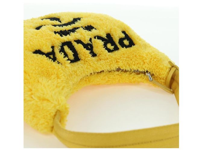Pochette PRADA Pile Giallo Argento Auth YKZ1313M - vista 6