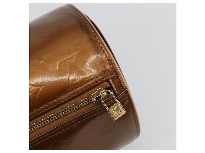 LOUIS VUITTON Borsa a Mano Monogram Vernis Bedford Bronzo M91131 LV Auth YKZ1304 - vista 14