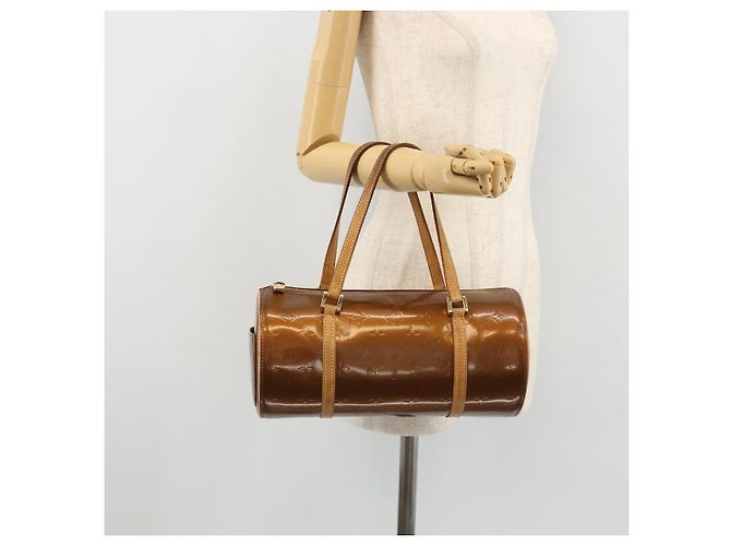 LOUIS VUITTON Borsa a Mano Monogram Vernis Bedford Bronzo M91131 LV Auth YKZ1304 - vista 21
