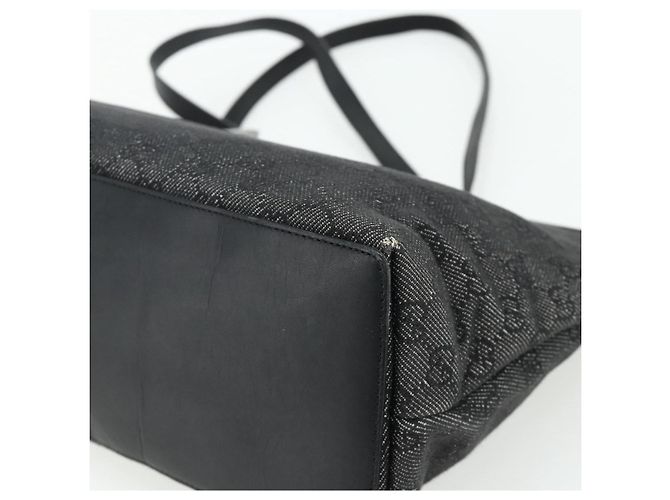 GUCCI GG Canvas Tote Bag Schwarz Silber 36173 1705 Auth 176032 - Ansicht 12