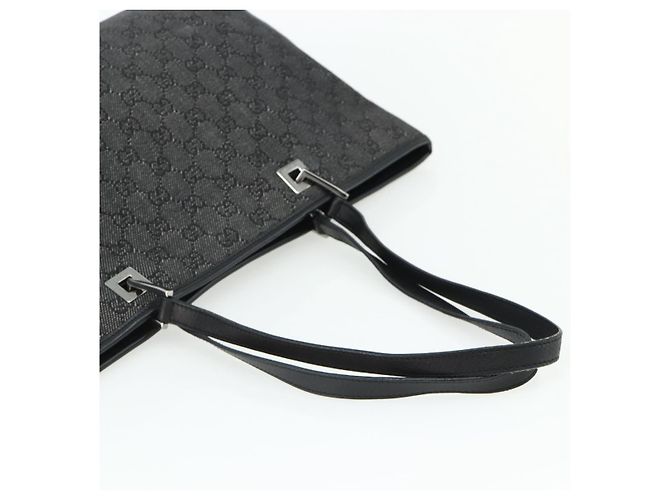 GUCCI GG Canvas Tote Bag Schwarz Silber 36173 1705 Auth 176032 - Ansicht 7