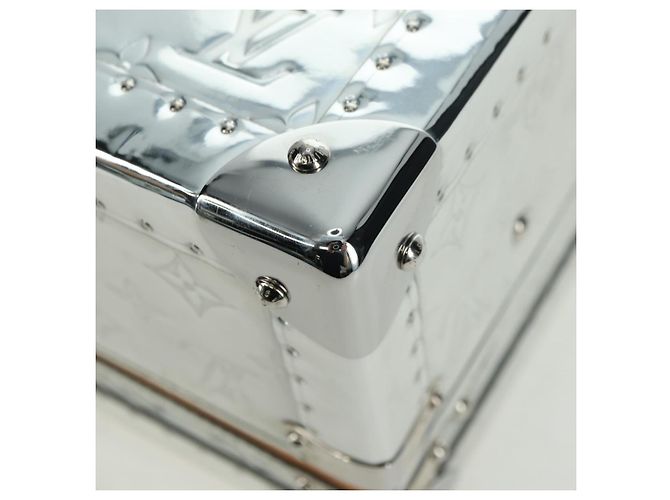 LOUIS VUITTON Monogram Specchio Cotoville 40 Baule Argento M20454 LV Auth yk20115SM - vue 13