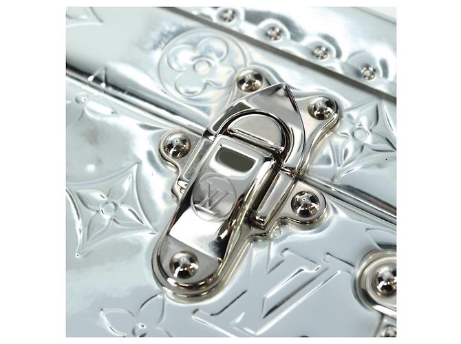 LOUIS VUITTON Monogram Specchio Cotoville 40 Baule Argento M20454 LV Auth yk20115SM - vue 14