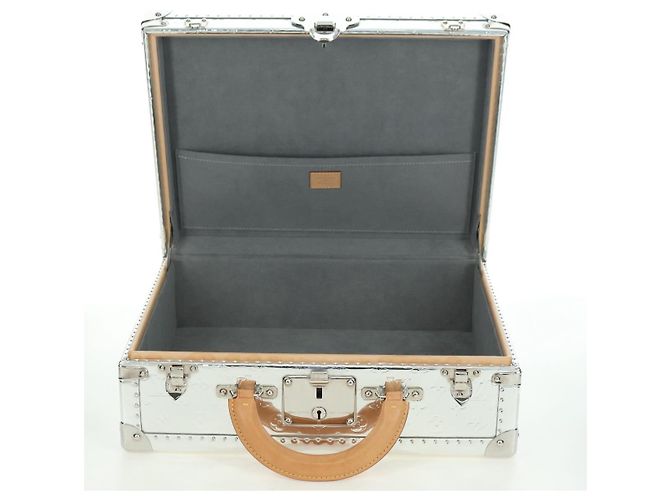 LOUIS VUITTON Monogram Specchio Cotoville 40 Baule Argento M20454 LV Auth yk20115SM - vue 17