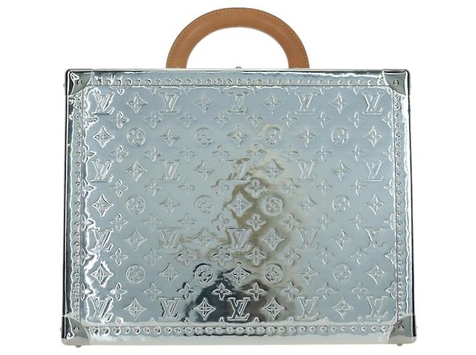 LOUIS VUITTON Monogram Specchio Cotoville 40 Baule Argento M20454 LV Auth yk20115SM - vue 2