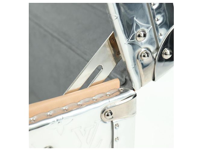 LOUIS VUITTON Monogram Specchio Cotoville 40 Baule Argento M20454 LV Auth yk20115SM - vue 26