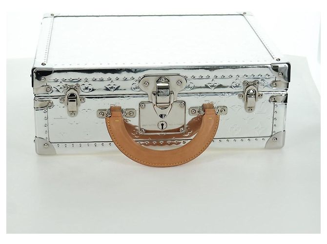 LOUIS VUITTON Monogram Specchio Cotoville 40 Baule Argento M20454 LV Auth yk20115SM - vue 6