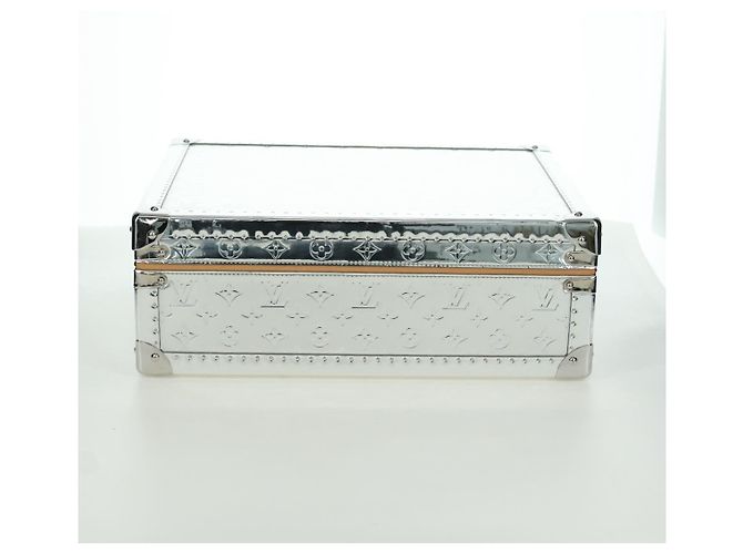 LOUIS VUITTON Monogram Specchio Cotoville 40 Baule Argento M20454 LV Auth yk20115SM - vue 9