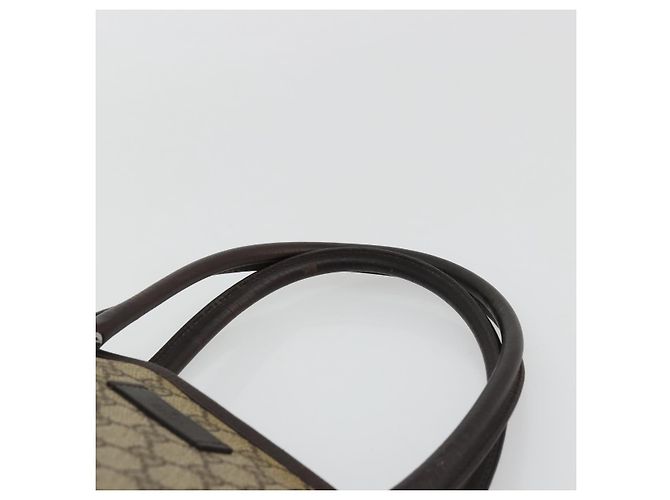 Gucci Borsa Tote GG Supreme in PVC beige argento 114595 Auth 175547 - vista 8