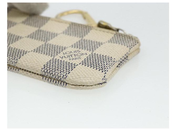 LOUIS VUITTON Pochette Cles Damier Azur Monedero N62659 LV Auth 176512 - vista 11