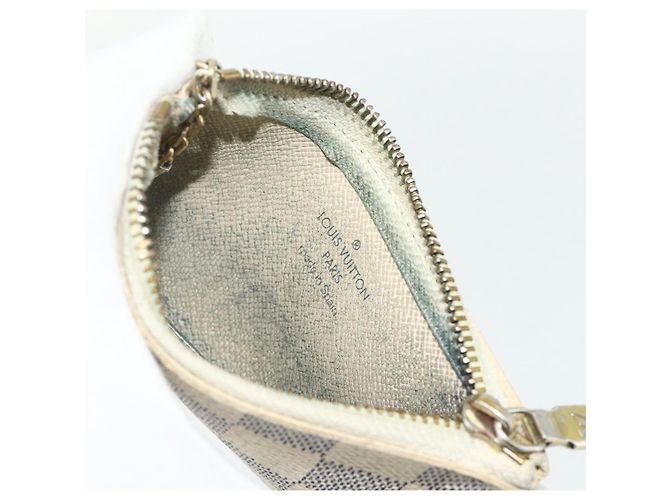 LOUIS VUITTON Pochette Cles Damier Azur Monedero N62659 LV Auth 176512 - vista 14