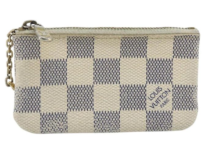 LOUIS VUITTON Pochette Cles Damier Azur Monedero N62659 LV Auth 176512 - vista 2