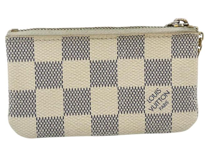 LOUIS VUITTON Pochette Cles Damier Azur Monedero N62659 LV Auth 176512 - vista 3