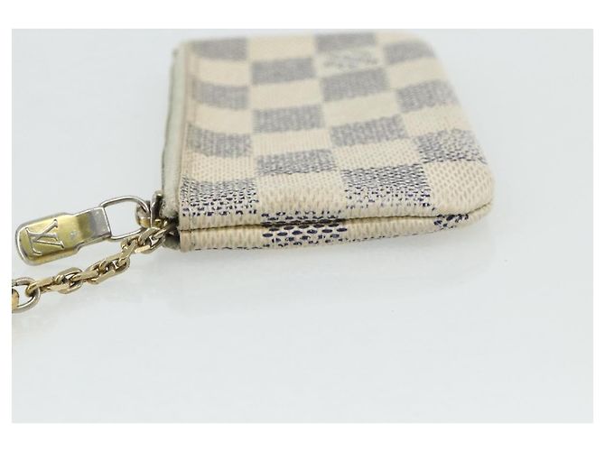 LOUIS VUITTON Pochette Cles Damier Azur Monedero N62659 LV Auth 176512 - vista 4