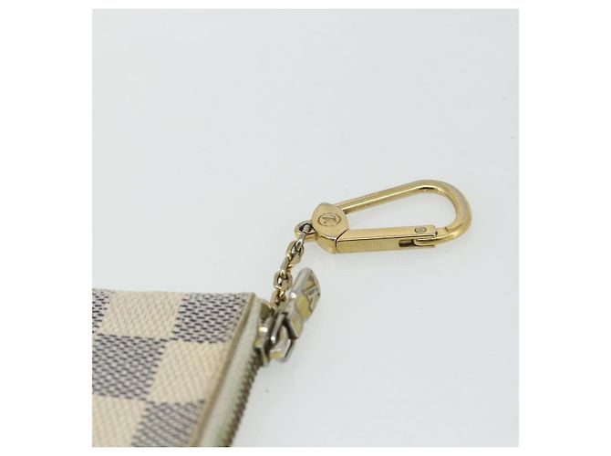 LOUIS VUITTON Pochette Cles Damier Azur Monedero N62659 LV Auth 176512 - vista 7