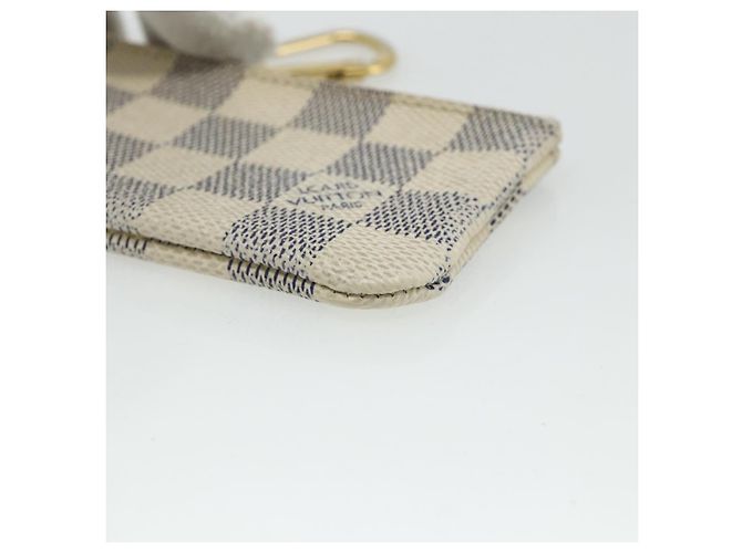 LOUIS VUITTON Pochette Cles Damier Azur Monedero N62659 LV Auth 176512 - vista 9
