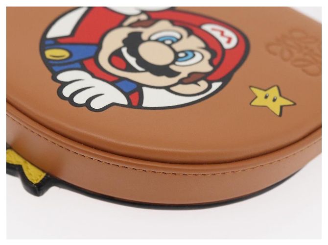 LOEWE - Pochette Super Mario Super Mario in pelle marrone Auth 167232SM - vista 15
