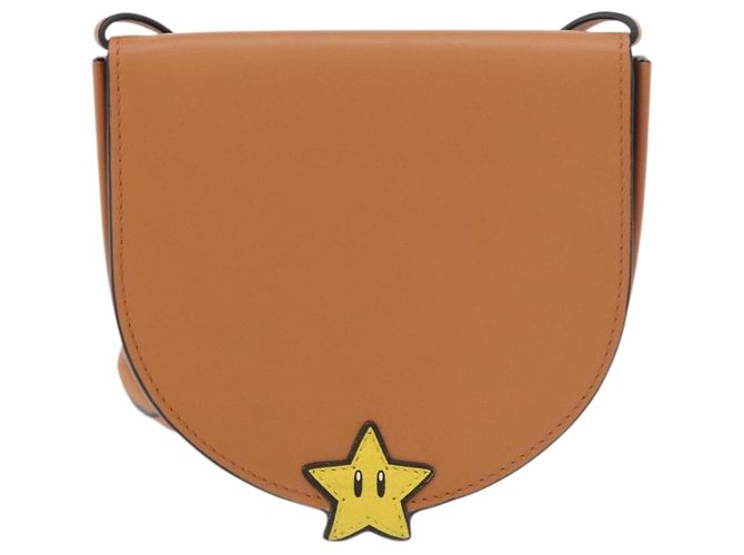 LOEWE - Pochette Super Mario Super Mario in pelle marrone Auth 167232SM - vista 2