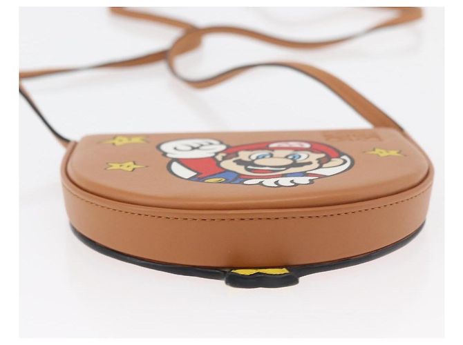 LOEWE - Pochette Super Mario Super Mario in pelle marrone Auth 167232SM - vista 5