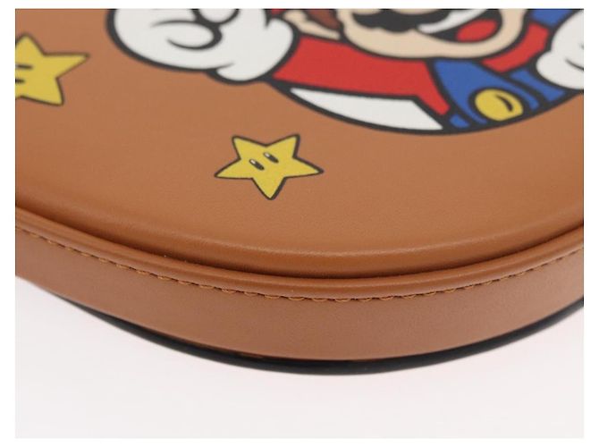 LOEWE - Pochette Super Mario Super Mario in pelle marrone Auth 167232SM - vista 8