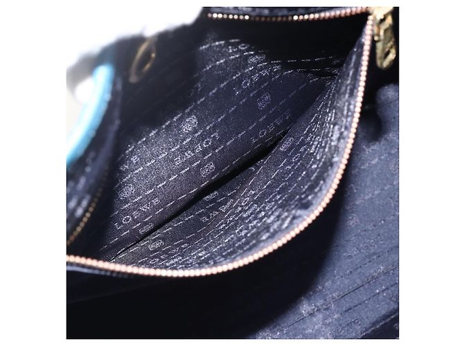 LOEWE Heritage Tote Bag aus Leder Gold Blau Auth 175236A Golden - Ansicht 21